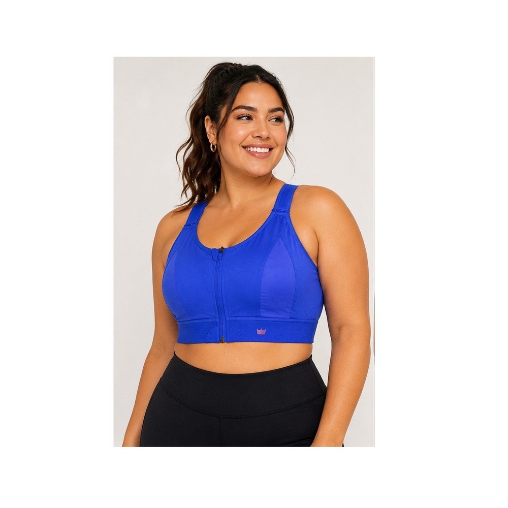 Shefit Ultimate Sports Bra Royal XXL Blue High‎ Impact Front Zip Adjustable